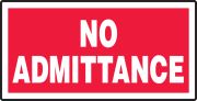 No Admittance
