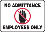 No Admittance Employees Only (w/Graphic)
