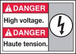 DANGER HIGH VOLTAGE (W/GRAPHIC)