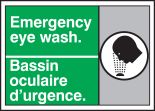 EMERGENCY EYE WASH (W/GRAPHIC)