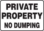 Private Property No Dumping