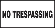 No Trespassing