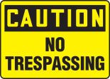 No Trespassing