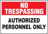 AUTHORIZED PERSONNEL ONLY