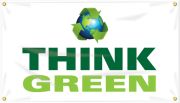 Think Green motivational banners