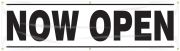 now open