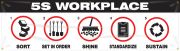 Plant & Facility, Legend: 5S WORKPLACE: 1.SORT 2.SET IN ORDER 3.SHINE 4.STANDARDIZE 5.SUSTAIN