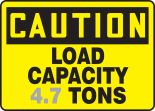 LOAD CAPACITY ___ TONS