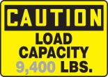 LOAD CAPACITY ___ LBS.