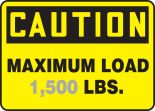 MAXIMUM LOAD ___ LBS.