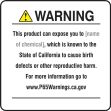 Semi-Custom Prop 65 Consumer Product Exposure Safety Sign: Birth Defects And Reproductive Harm