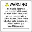 Semi-Custom Prop 65 Consumer Product Exposure Safety Sign: Cancer And Reproductive Harm