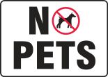 Pet Signs: No Pets