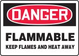 FLAMMABLE KEEP FLAMES AND HEAT AWAY