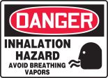 INHALATION HAZARD AVOID BREATHING VAPORS (W/GRAPHIC)