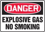 EXPLOSIVE GAS NO SMOKING