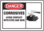 CORROSIVES AVOID CONTACT WITH EYES AND SKIN (W/GRAPHIC)