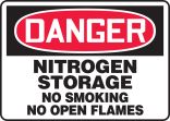 NITROGEN STORAGE NO SMOKING NO OPEN FLAMES