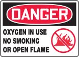 OXYGEN IN USE NO SMOKING OR OPEN FLAMES (W/GRAPHIC)