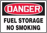 FUEL STORAGE NO SMOKING