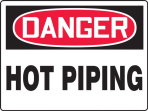 DANGER HOT PIPING