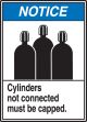 CYLINDERS NOT CONNECTED MUST BE CAPPED (W/GRAPHIC)