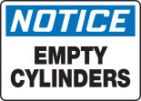 NOTICE EMPTY CYLINDERS