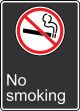 Safety Sign, Legend: NO SMOKING (INTERDIT DE FUMER)