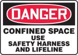 CONFINED SPACE USE SAFETY HARNESS AND LIFELINE