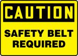 SAFETY BELT REQUIRED