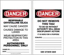 Respirable Crystalline Silica May Cause Cancer - Causes Damage To Lungs - Wear Respiratory Protection In This Area