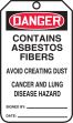 CONTAINS ASBESTOS FIBERS, AVOID CREATING DUST