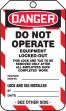 DO NOT ENERGIZE EQUIPMENT LOCKED OUT ... / GROUP LOCKOUT ...