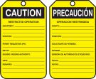 Caution Restricted Operation ... Precaucion Operacion Restringida ...