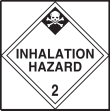 INHALATION HAZARD (CLASS 2) W/GRAPHIC