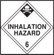 INHALATION HAZARD (CLASS 6) W/GRAPHIC