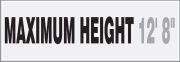MAXIMUM HEIGHT ___' ___”