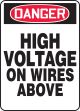 HIGH VOLTAGE ON WIRES ABOVE