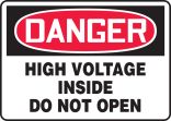HIGH VOLTAGE INSIDE DO NOT OPEN