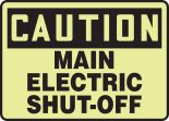 MAIN ELECTRIC SHUT-OFF (GLOW)
