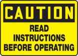 READ INSTRUCTIONS BEFORE OPERATING