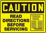 READ DIRECTIONS BEFORE SERVICING (W/GRAPHIC)
