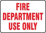 FIRE DEPARTMENT USE ONLY