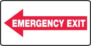 EMERGENY EXIT (LEFT ARROW)