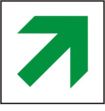EXIT ROUTE ARROW DIAGONAL