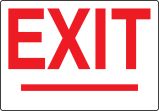 EXIT (RED ON WHITE)