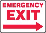 EMERGENCY EXIT (ARROW RIGHT)