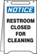 RESTROOM CLOSED FOR CLEANING