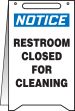 RESTROOM CLOSED FOR CLEANING