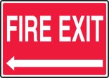 FIRE EXIT (LEFT ARROW)